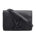 Black Epi Leather Louise Strap PM