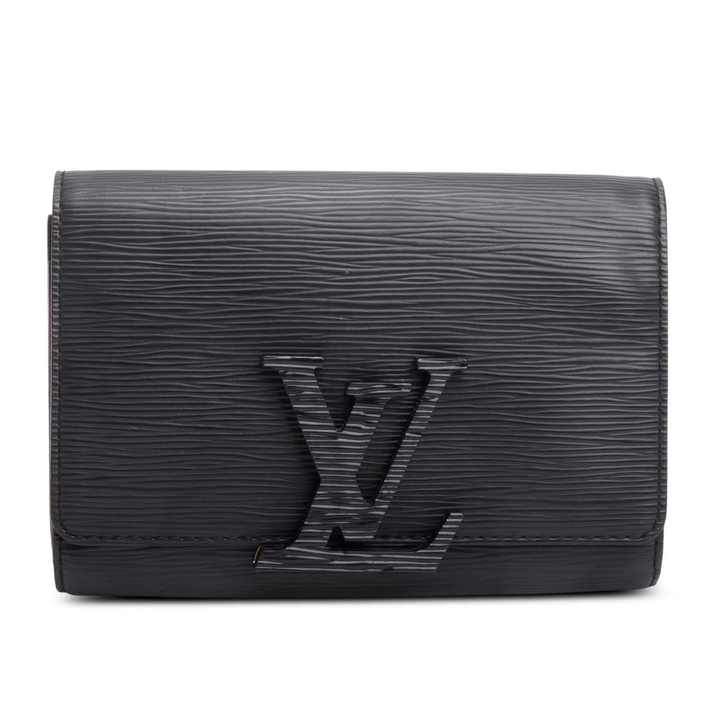 Black Epi Leather Louise Strap PM