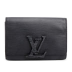 Black Epi Leather Louise Strap PM