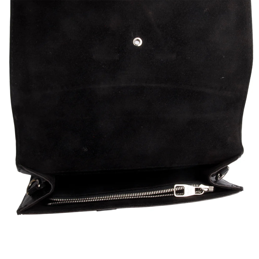 Black Epi Leather Louise Strap PM