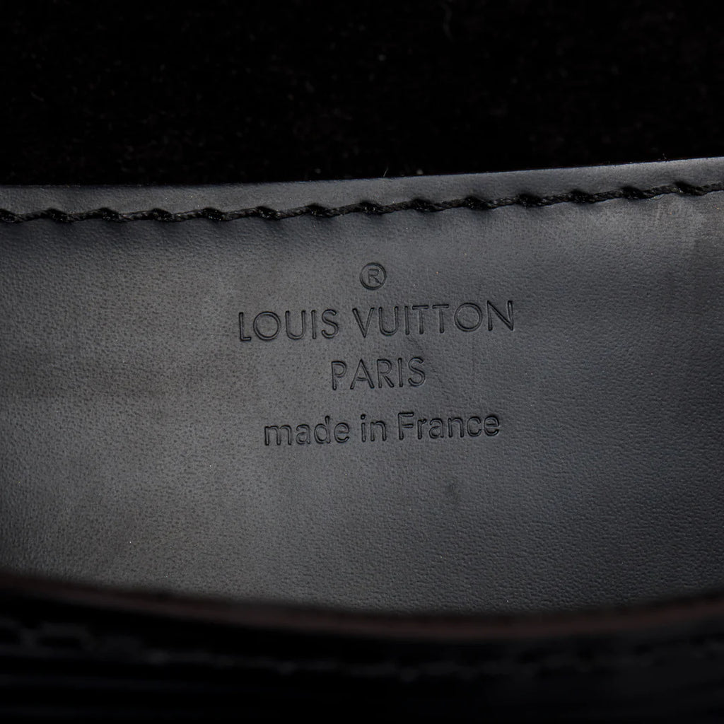 Black Epi Leather Louise Strap PM