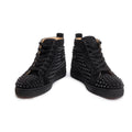 Black Suede Lou Spikes Sneakers, Men's Size 41.5 w/ Box