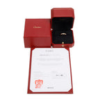2023 18k Rose Gold Paved Diamond Love Ring, Mini Model Size 50 5.25 w/ Box &amp; Certificate