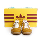 x Adidas Brown Vintage GG Monogram Gazelle Sneakers, Men's Size 7 w/ Box Coeur Cult Core