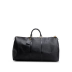 Vintage Black Epi Leather Keepall 55