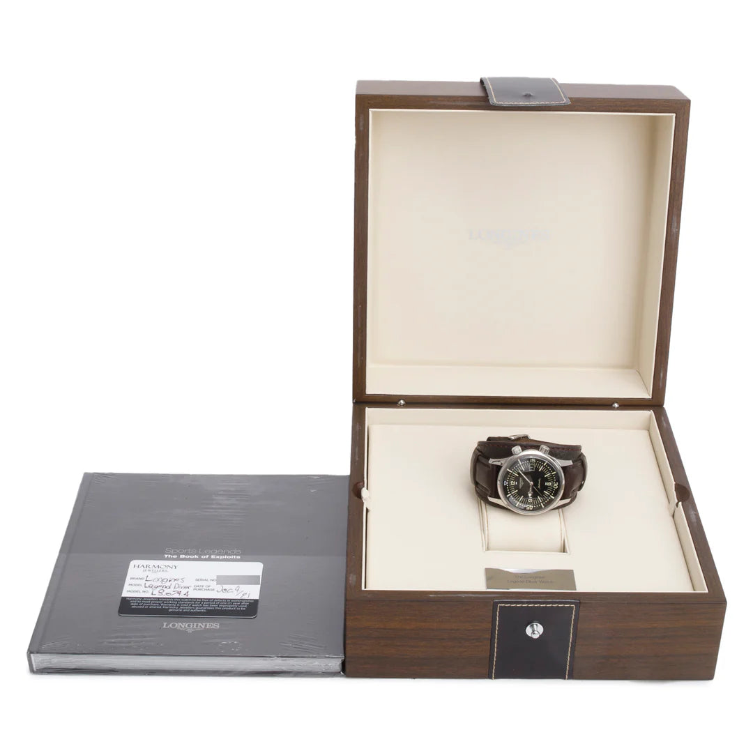 Stainless Steel Legend Diver 42 MM Automatic Watch Black Dial w/ Box &amp; Papers