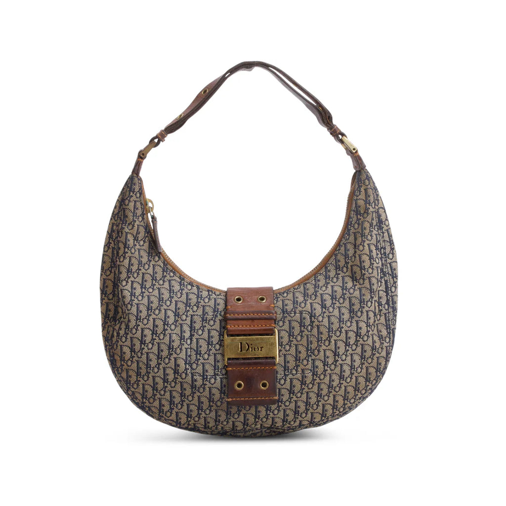 Navy Monogram Street Chic Hobo