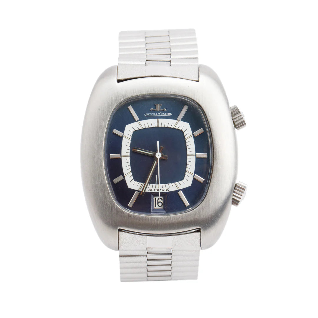 Jaeger LeCoultre Vintage Stainless Steel Memovox Alarm 38 MM Automatic Watch E872