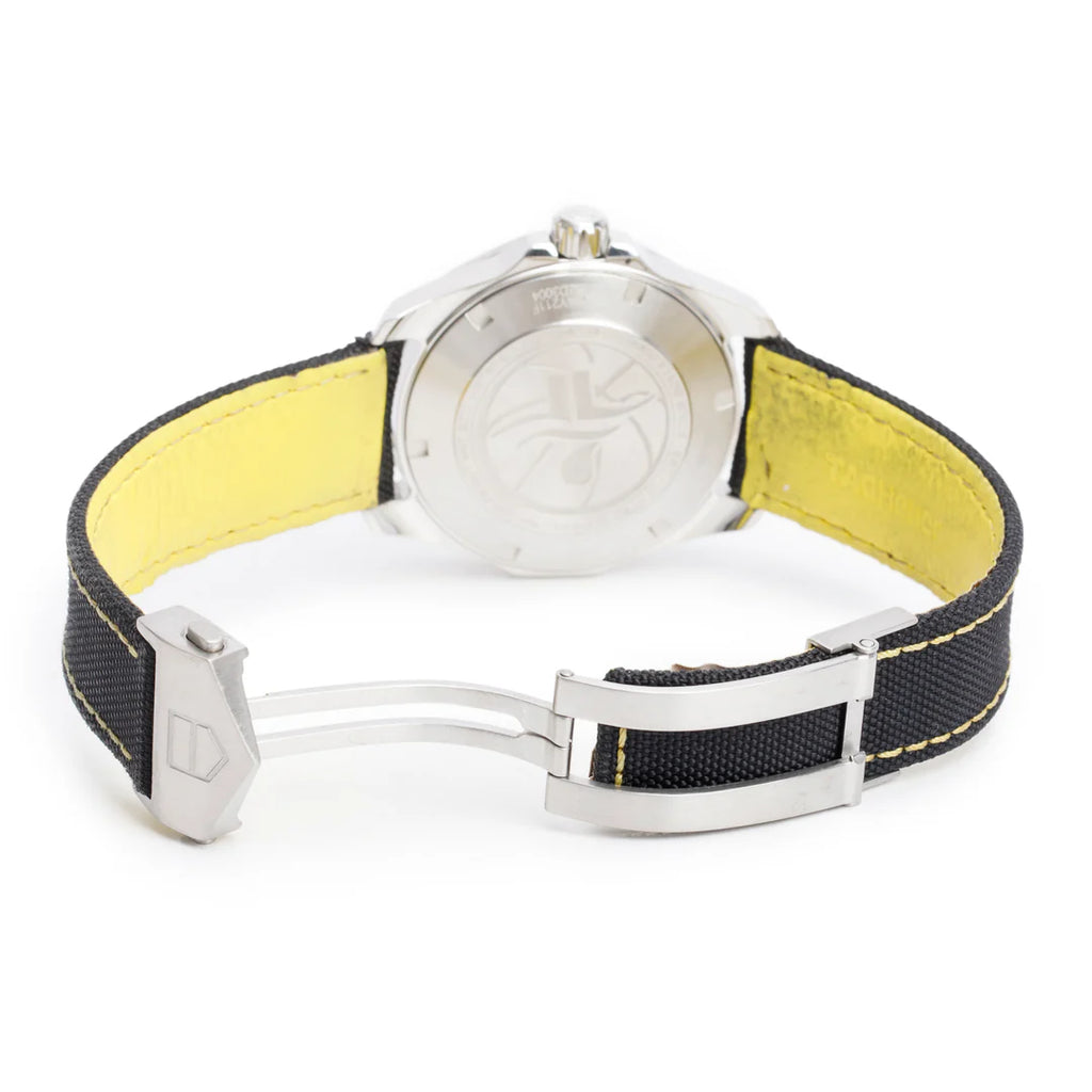 Stainless Steel Aquaracer Jeremy Lin Special Edition 41 MM Automatic Watch Grey Dial WAY211F w/ Box &amp; Papers