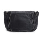 Black Lambskin Luxe Ligne Accordion Flap Bag w/ Authenticity Card