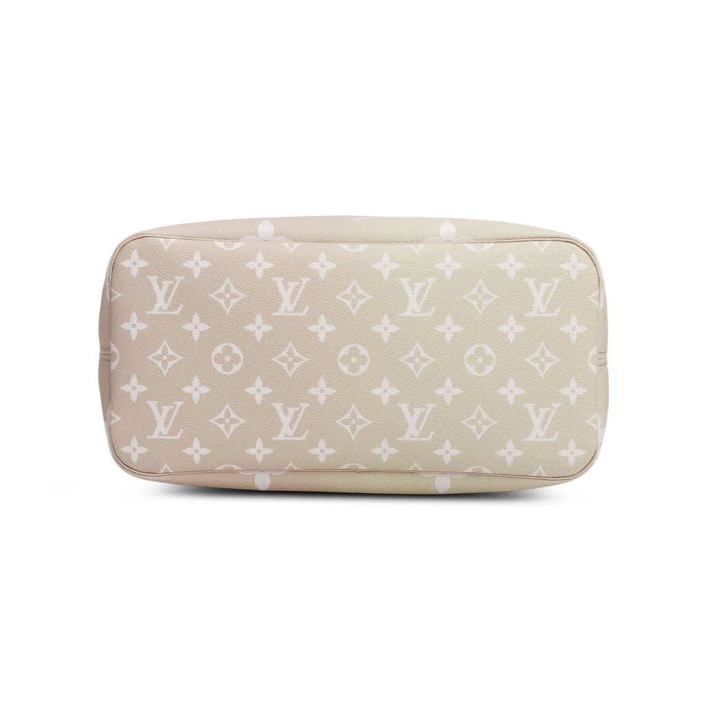 Monogram Sunset Khaki Giant Spring in The City Neverfull MM w/ Pouch