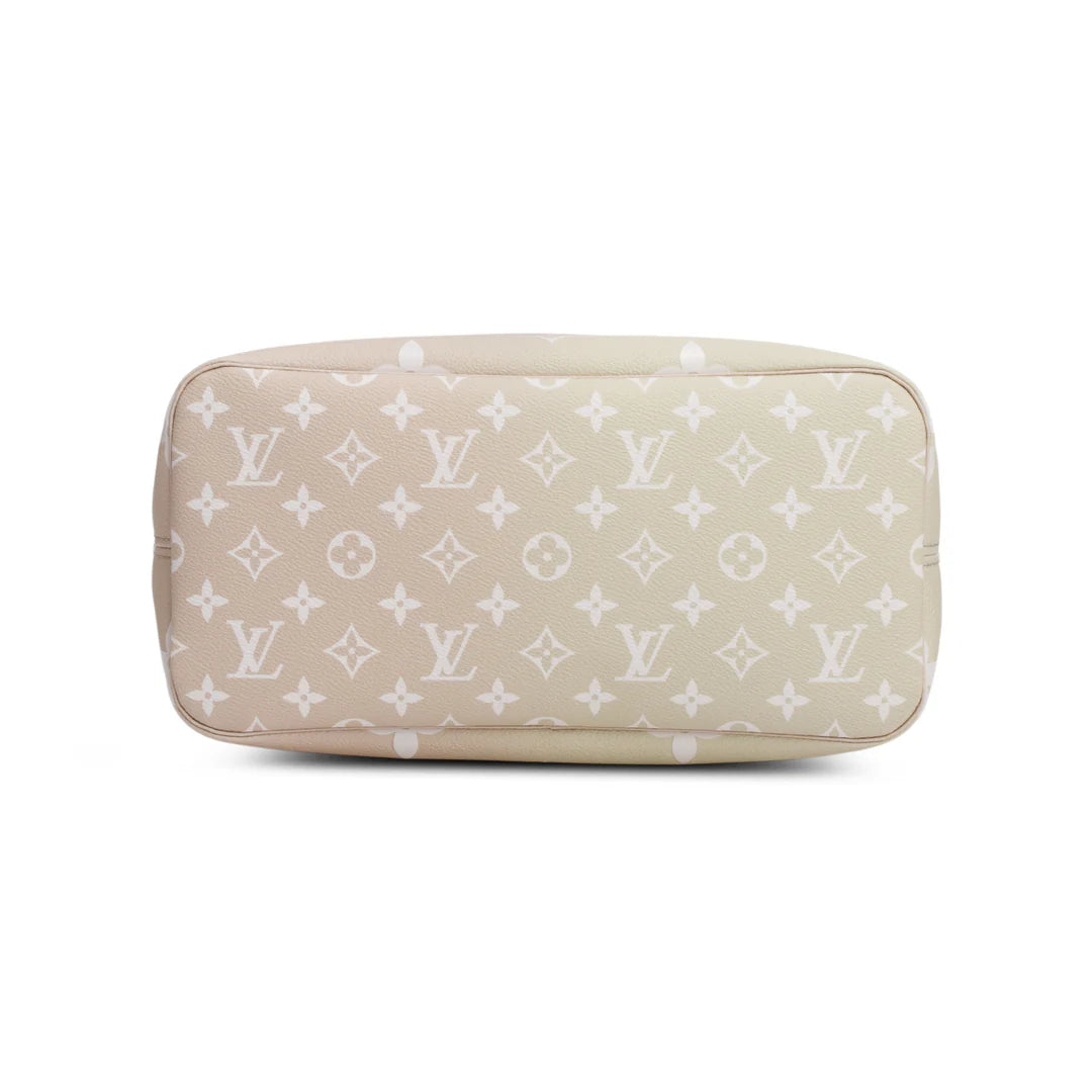 Monogram Sunset Khaki Giant Spring in The City Neverfull MM w/ Pouch
