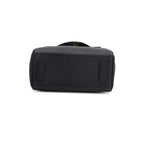 Black Grained Leather La Medusa Small Handbag w/ Straps