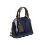 Blue Vernis Leather Miroir Alma BB w/ Strap