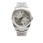 Stainless Steel Oyster Perpetual Air King 34 MM Automatic Watch Silver Dial 114200