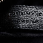 Black Supple Grained Leather Small Sac de Jour w/ Strap