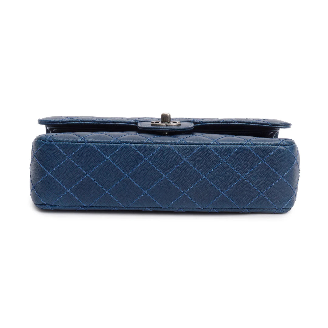 Blue Caviar Classic Medium Double Flap Bag w/ Box &amp; Authenticity Card