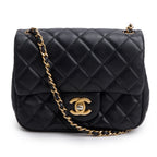 2020 Black Lambskin Romance Mini Square Flap Bag w/ Box &amp; Receipt