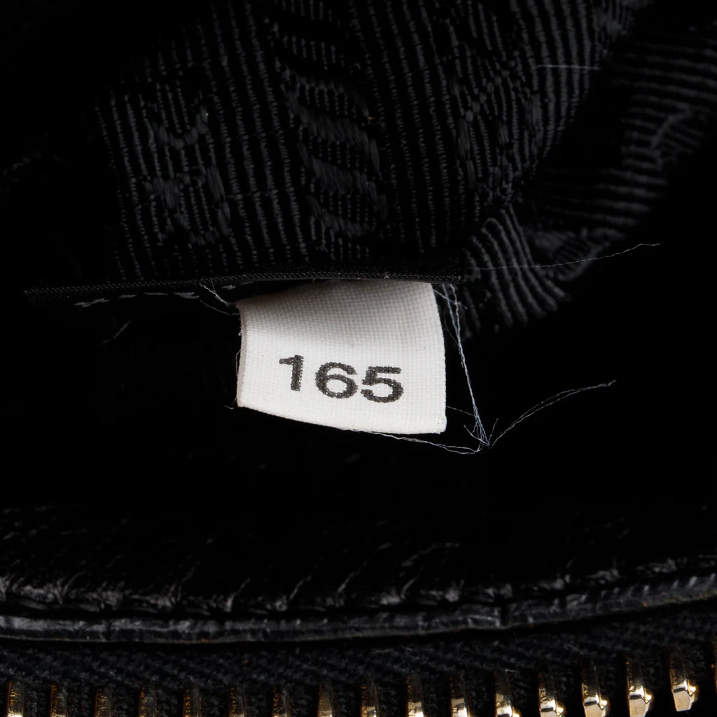 Black Leather-Trimmed Tessuto Gaufre Tote w/ Strap