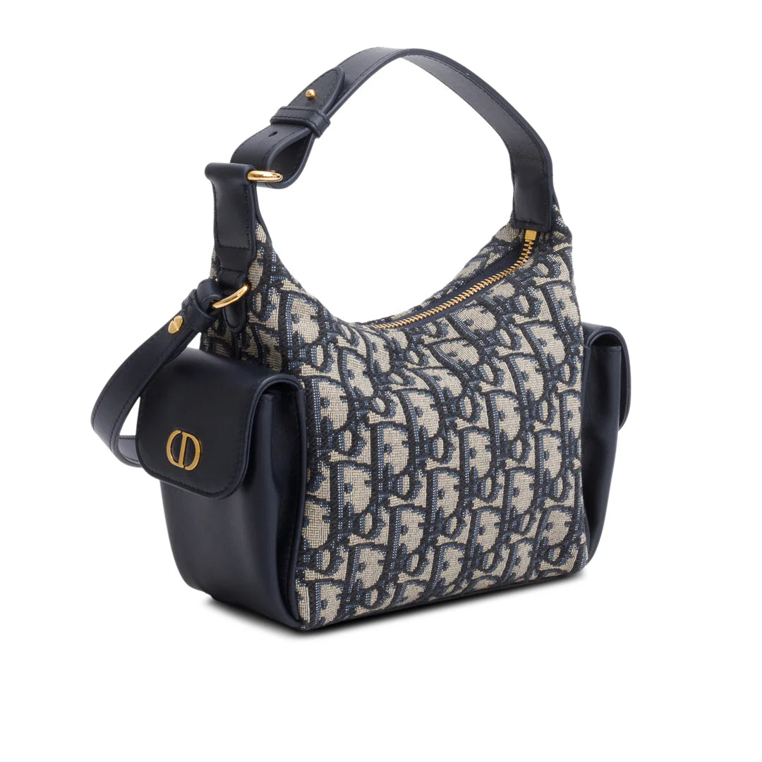 2025 Blue Oblique Mini D-Dream Bag w/ Strap