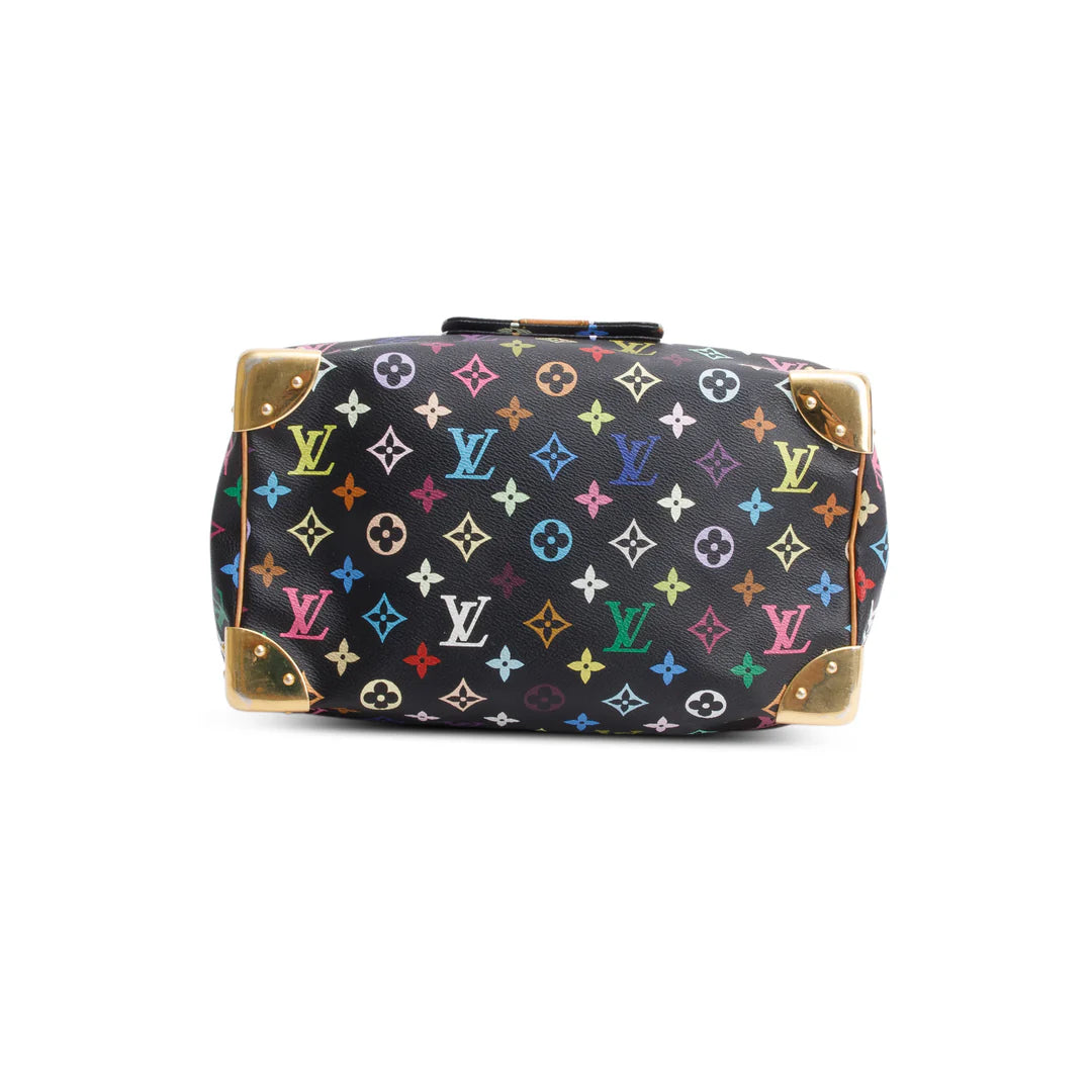 Black Monogram Multicolore Speedy 30 Coeur Cult Core