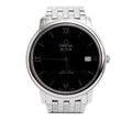 Stainless Steel De Ville Prestige 36.8 MM Automatic Watch Black Dial