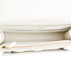 2022 White Lambskin Cannage My Dior Daily Chain Pouch