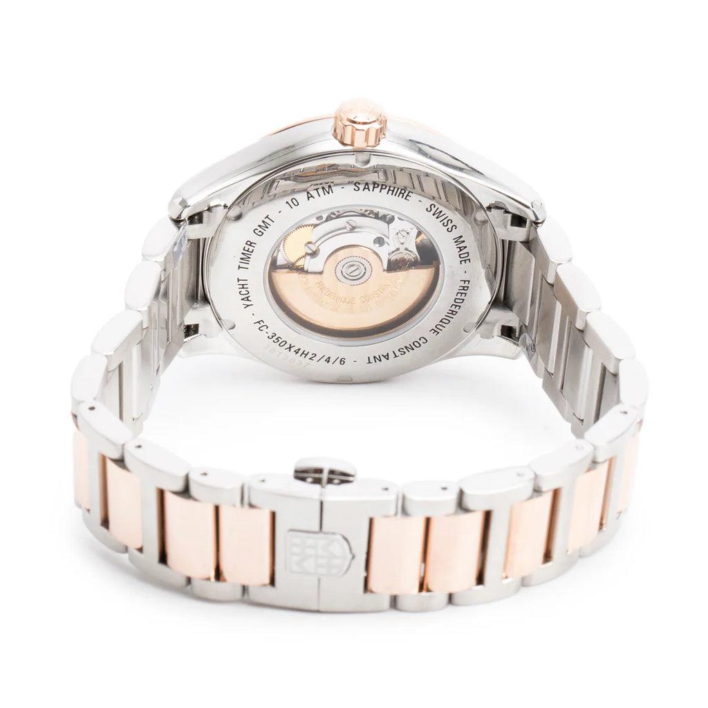 2023 Rose Gold PVD &amp; Stainless Steel Yacht Timer GMT 42 MM Automatic Watch Grey Dial w/ Box &amp; Papers