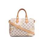 Nautical Damier Azur Speedy Bandouliere 25 w/ Strap