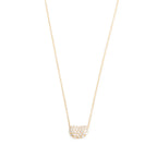 2023 Elsa Peretti 18k Yellow Gold Diamond 12 MM Bean Pendant Necklace w/ Box &amp; Receipt