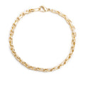 Vintage 18k Yellow Gold Square Link Bracelet w/ Box