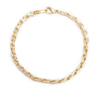 Vintage 18k Yellow Gold Square Link Bracelet w/ Box