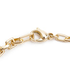 Vintage 18k Yellow Gold Square Link Bracelet w/ Box