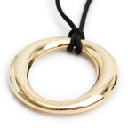 Elsa Peretti 18k Yellow Gold Sevillana Pendant Necklace, Large Model w/ Box