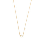 Vintage Elsa Peretti 18k Yellow Gold 0.23 ct. Diamonds by the Yard Pendant Necklace w/ Box