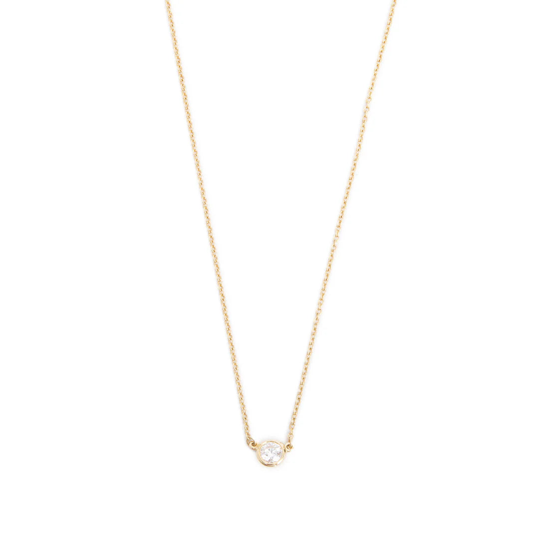 Vintage Elsa Peretti 18k Yellow Gold 0.23 ct. Diamonds by the Yard Pendant Necklace w/ Box