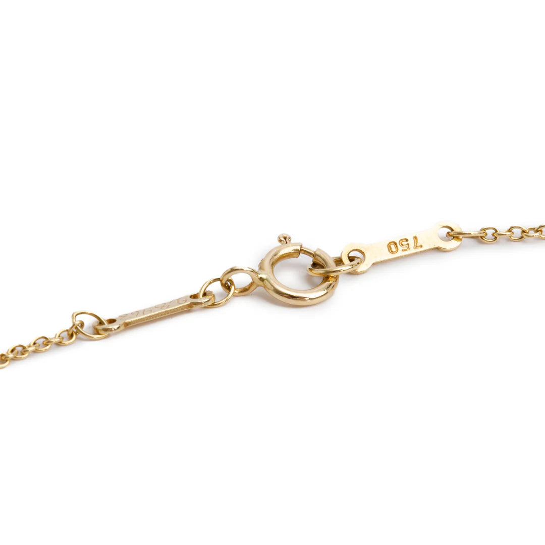 Vintage Elsa Peretti 18k Yellow Gold 0.23 ct. Diamonds by the Yard Pendant Necklace w/ Box