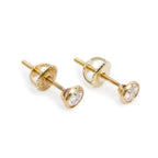 Vintage Elsa Peretti 18k Yellow Gold 0.44 tcw Diamonds By the Yard Stud Earrings w/ Box