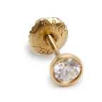 Vintage Elsa Peretti 18k Yellow Gold 0.44 tcw Diamonds By the Yard Stud Earrings w/ Box