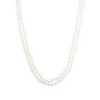 Sterling Silver Ziegfeld 7-8 MM Long Pearl Necklace, 84" w/ Case