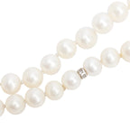 Sterling Silver Ziegfeld 7-8 MM Long Pearl Necklace, 84" w/ Case