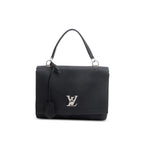 Black Soft Calfskin My Lockme II Top Handle w/ Strap