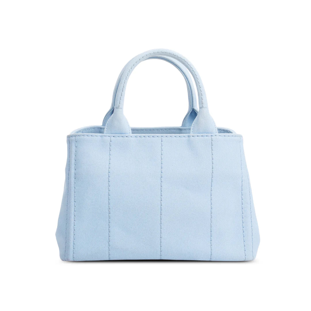Blue Canvas Small Canapa Logo Tote w/ Strap &amp; Authenticity Card