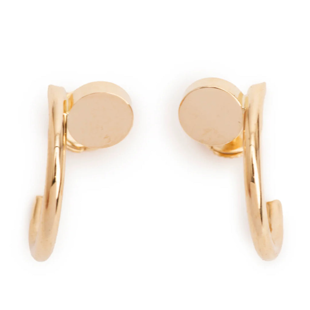18k Yellow Gold Juste un Clou Hoop Earrings, Small Model