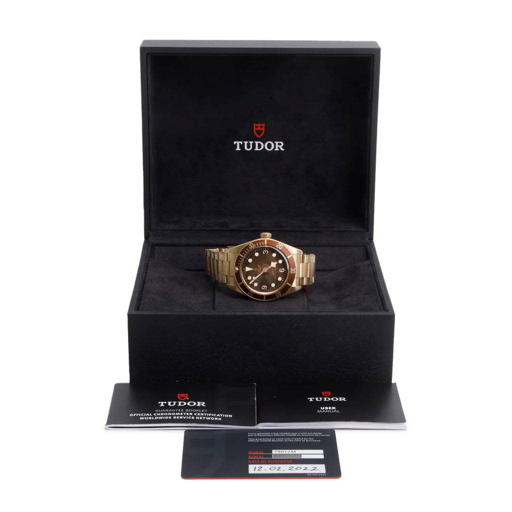 2022 Bronze Black Bay 58 39 MM Automatic Watch Brown Dial 79012M w/ Box, Papers &amp; Extra Straps