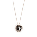 Sterling Silver Onyx Infinity Pendant Necklace