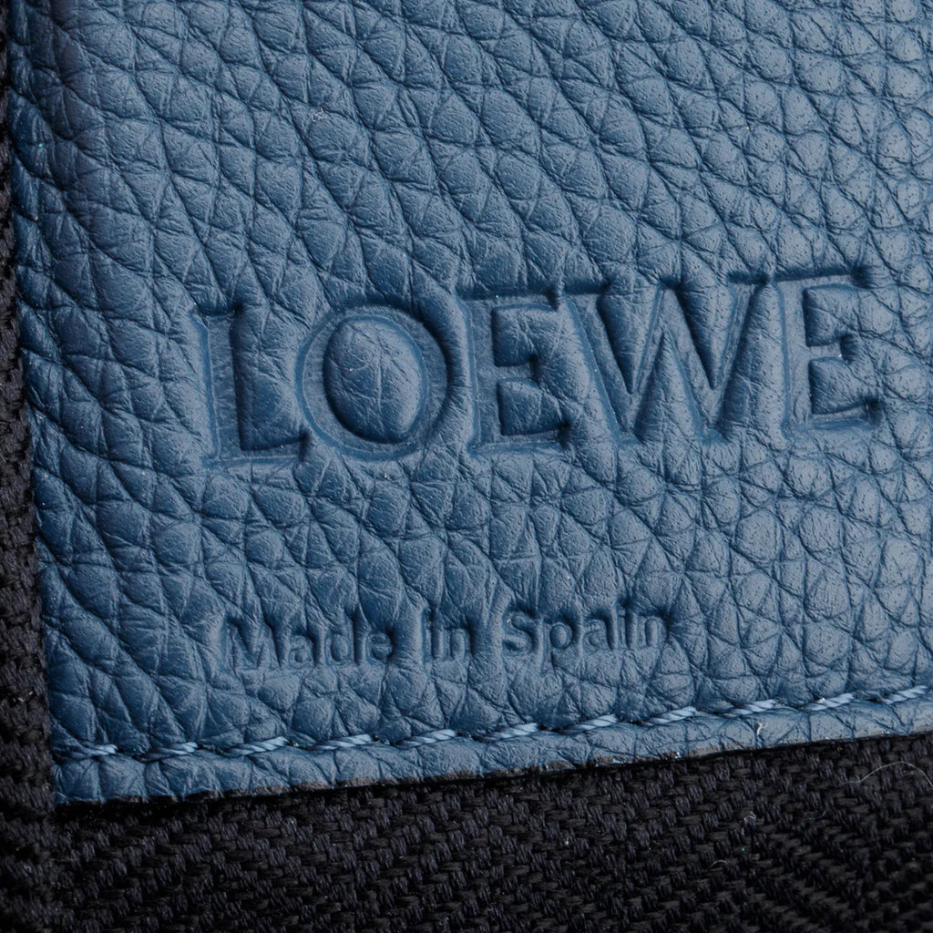 Blue Calfskin Leather Medium Hammock Bag