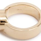 18k Yellow Gold Happy Diamonds Heart Cocktail Ring, Size 4.75