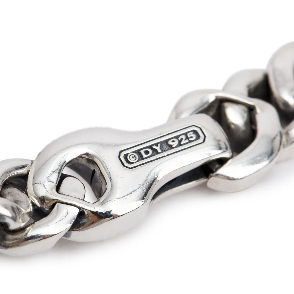 Sterling Silver 8 MM Curb Chain Link Bracelet