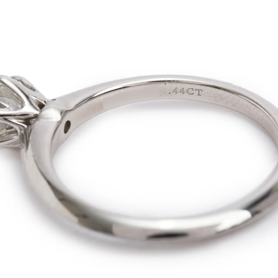 Platinum 0.44 ct. Diamond Solitaire Engagement Ring, Size 6 w/ Box